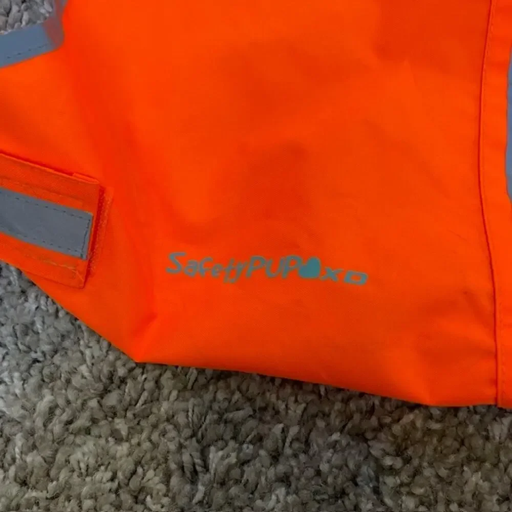 SafetyPUP XD Dog Safety Vest Reflective Large 61-100lb Blaze Orange HiVi Coat